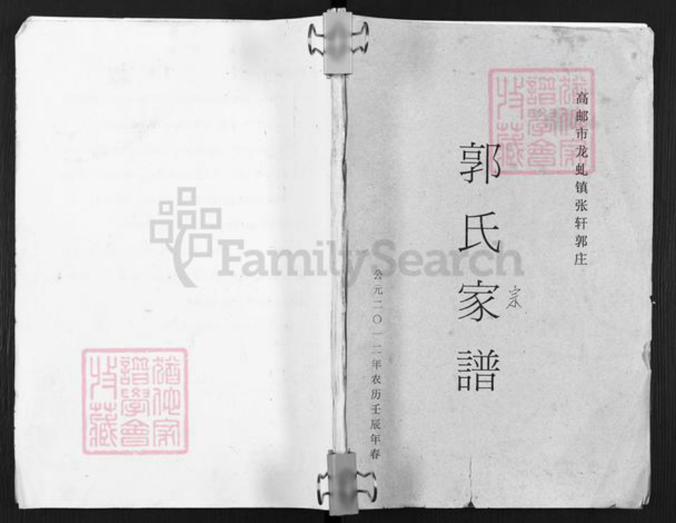 江苏省扬州市高邮市龙虬镇郭氏汾阳堂族谱-郭氏家谱.pdf电子版