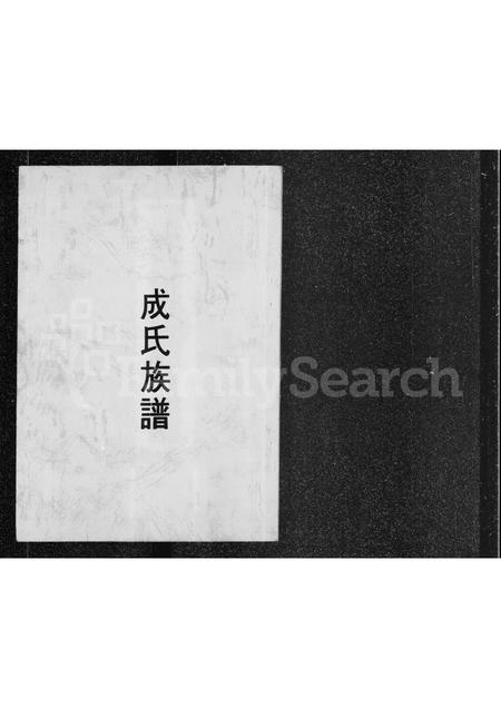 福建成氏族谱-成氏族谱.pdf电子版