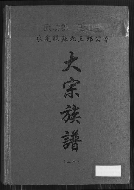 福建苏氏族谱-武功郡芦山堂永定县苏九三郎公系大宗族谱.pdf电子版插图
