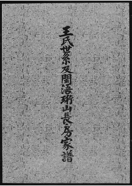 福建王氏族谱-王氏世系及闽语珩山长房家谱.pdf电子版插图