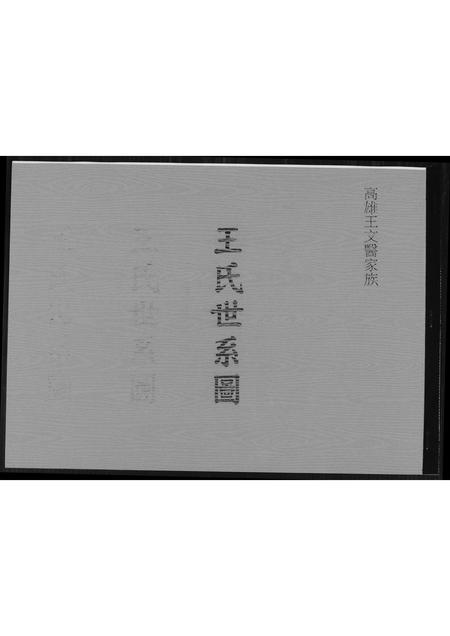 福建王氏族谱-王氏世系图. 高雄王文医家族.pdf电子版插图