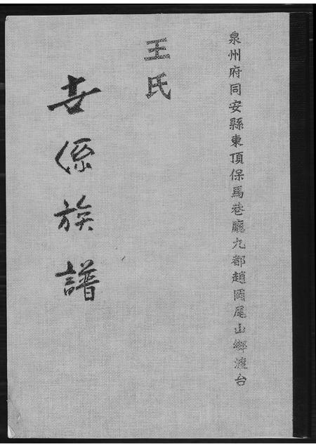 福建王氏族谱-王氏世系族谱.pdf电子版插图