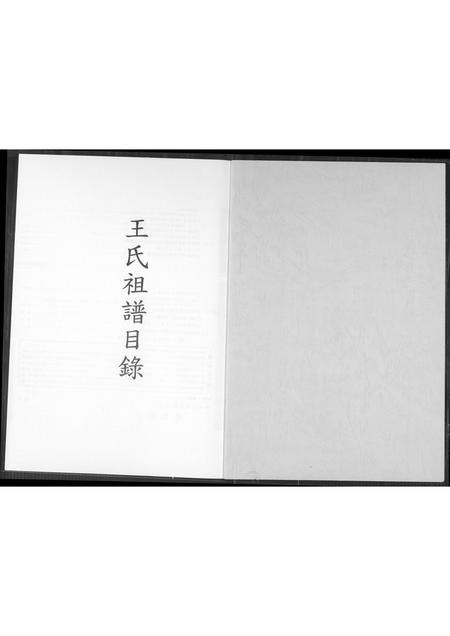 福建王氏族谱-王氏族谱目录.pdf电子版插图1