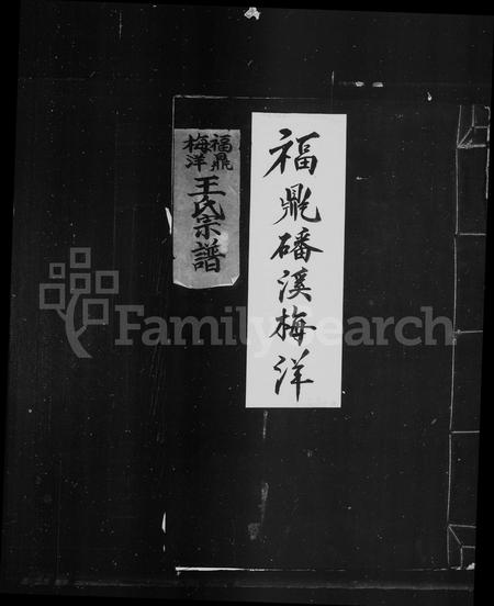 福建王氏族谱-褔鼎梅洋王氏宗谱.pdf电子版插图1 福建王氏族谱-褔鼎梅洋王氏宗谱.pdf电子版插图1