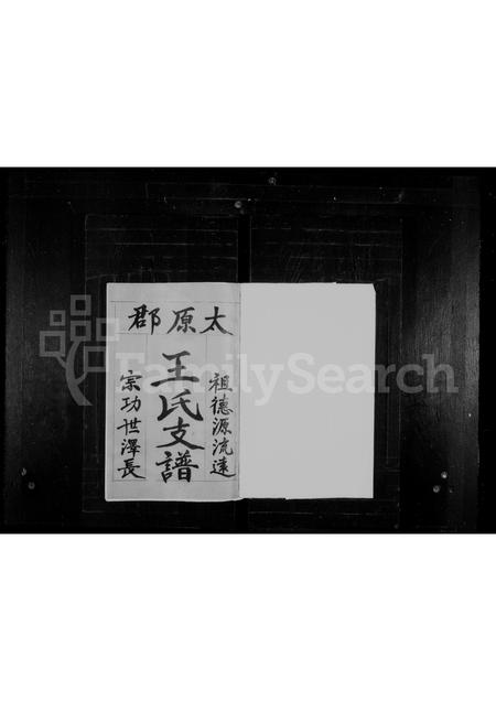 福建王氏族谱-太原郡王氏支谱.pdf电子版插图1