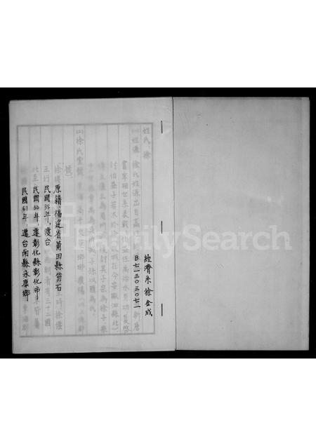 福建徐氏族谱-[徐氏家谱].pdf电子版插图1