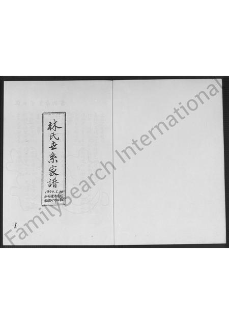 福建林氏族谱-福建省南靖县分支林氏族谱 [不分卷].pdf电子版插图1