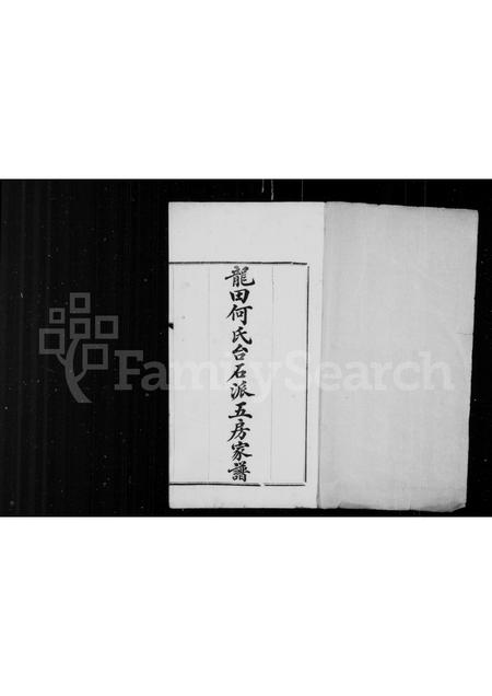 福建何氏族谱-龙田何氏台石派五房家谱.pdf电子版插图1 福建何氏族谱-龙田何氏台石派五房家谱.pdf电子版插图1