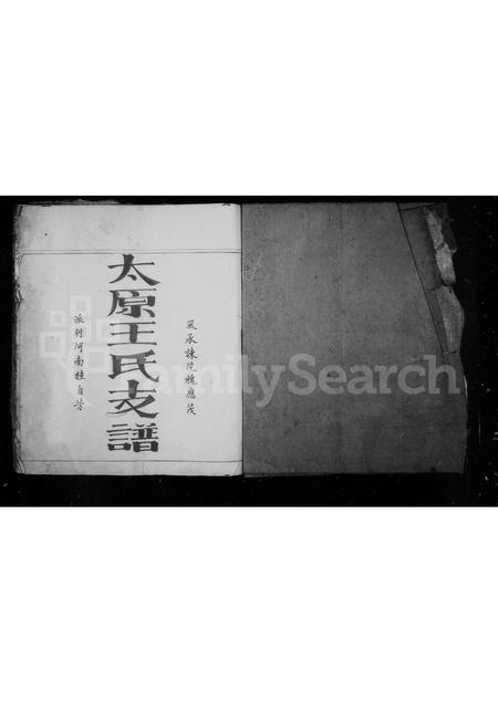 福建王氏族谱-太原王氏支谱.pdf电子版插图1
