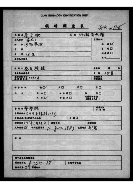 广东蔡氏族谱-蔡氏族谱.pdf电子版插图1
