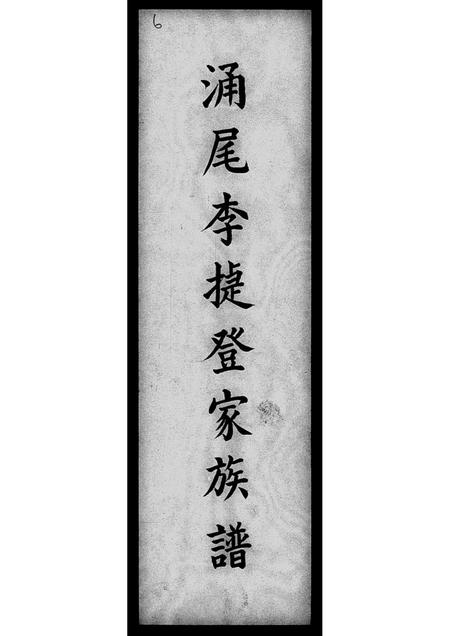 广东李氏族谱-涌尾李捷登家族谱.pdf电子版插图1