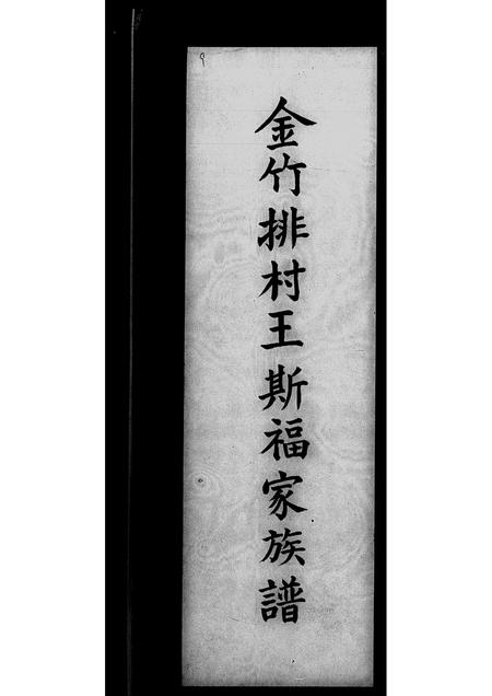 广东王氏族谱-金竹排村王斯福家族谱.pdf电子版插图1 广东王氏族谱-金竹排村王斯福家族谱.pdf电子版插图1