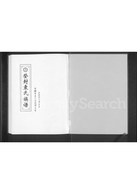 河南袁氏族谱-登封袁氏族谱.pdf电子版插图1