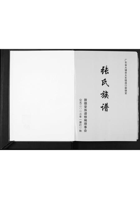 广东张氏族谱-张氏溪口敦德堂族谱.pdf电子版插图1