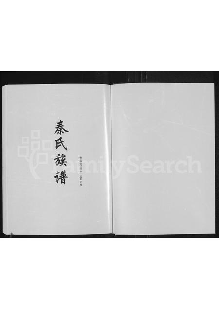 河南秦氏族谱-秦氏家谱 [不分卷].pdf电子版插图1