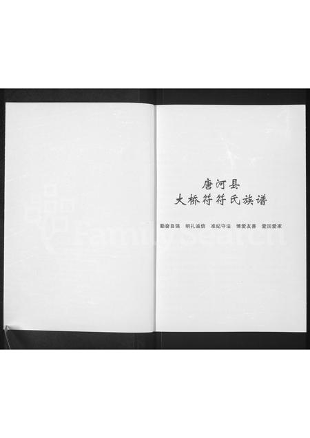 河南未知族谱-唐河县符氏族谱.pdf电子版插图1