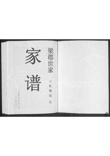 河南张氏族谱-梁郡世家 _ 王屹崂张氏家谱.pdf电子版插图1
