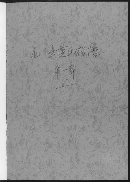 广东黄氏族谱-龙川县黄氏族谱.pdf电子版插图1