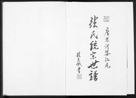 广东张氏族谱-广东省河婆汕尾张氏统宗世谱.pdf电子版插图1