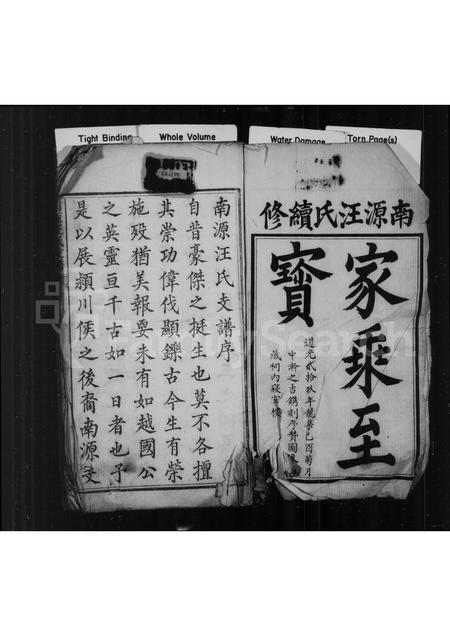 安徽汪氏族谱-南源汪氏支谱 [8卷,首1卷].pdf电子版插图1