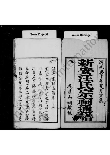 安徽汪氏族谱-新安汪氏宗祠通谱 [4卷,首末各1卷].pdf电子版插图1