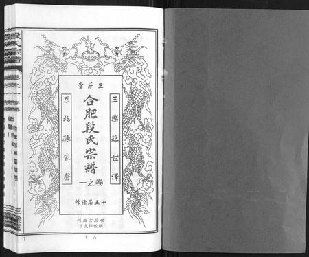 安徽段氏族谱-段氏宗谱[不分卷].pdf电子版插图1