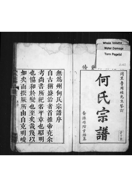 安徽何氏族谱-何氏宗谱 [4卷].pdf电子版插图1