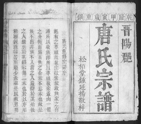 安徽唐氏族谱-唐氏族谱 [8卷].pdf电子版插图1