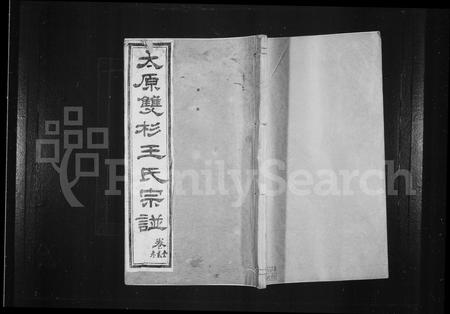 安徽王氏族谱-太原双杉王氏支谱[20卷].pdf电子版插图1