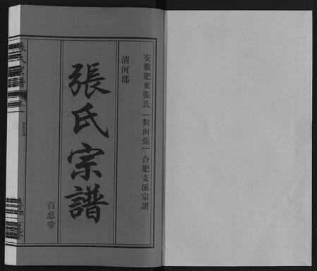 安徽张氏族谱-张氏宗谱.pdf电子版插图1