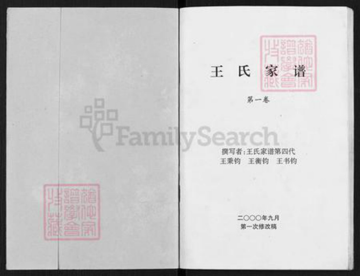 河南省南阳市镇平县曲屯镇王氏族谱-王氏家谱.pdf电子版插图1