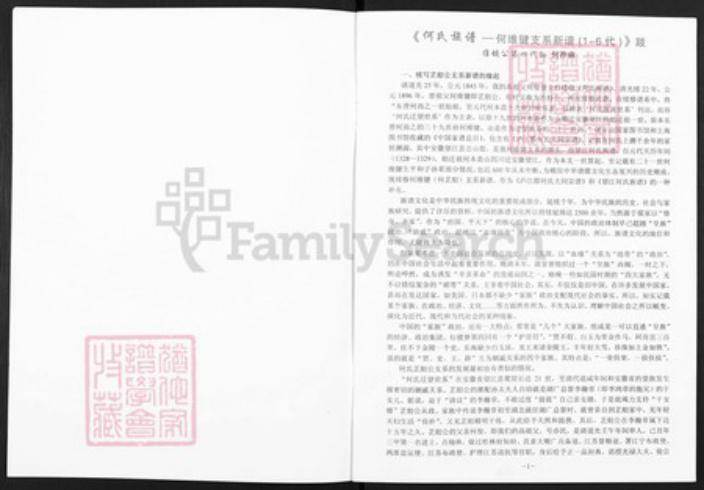 安徽省安庆市望江县何氏族谱-何氏族谱.pdf电子版插图1