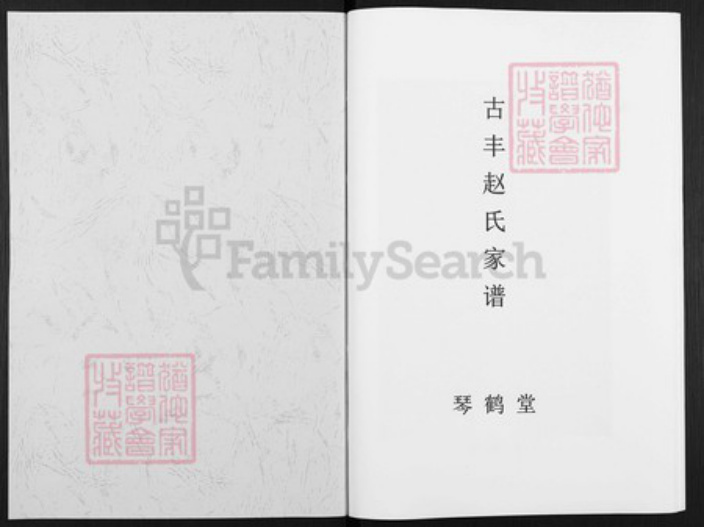 江苏省徐州市丰县江苏省徐州市丰县欢口镇赵；赵氏琴鹤堂族谱-古丰赵氏家谱.pdf电子版插图1