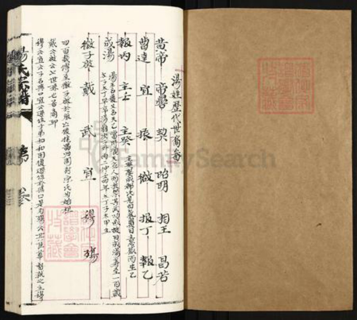 浙江省丽水市青田县汤氏族谱-汤氏宗谱.pdf电子版插图1