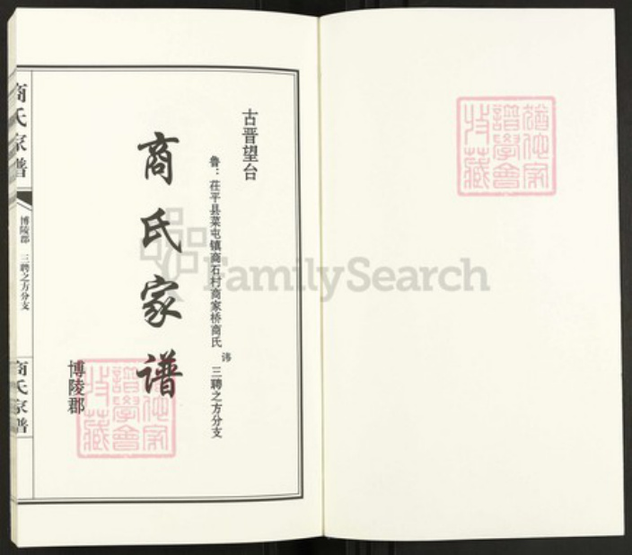 山东省聊城市茌平区菜屯镇山东省聊城市商氏追远堂族谱-商氏家谱.三聘之方分支.pdf电子版插图1