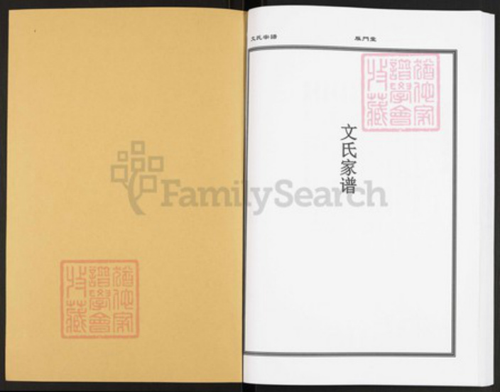 贵州省遵义市赤水市葫市镇文氏雁门堂族谱-文氏宗谱.pdf电子版插图1