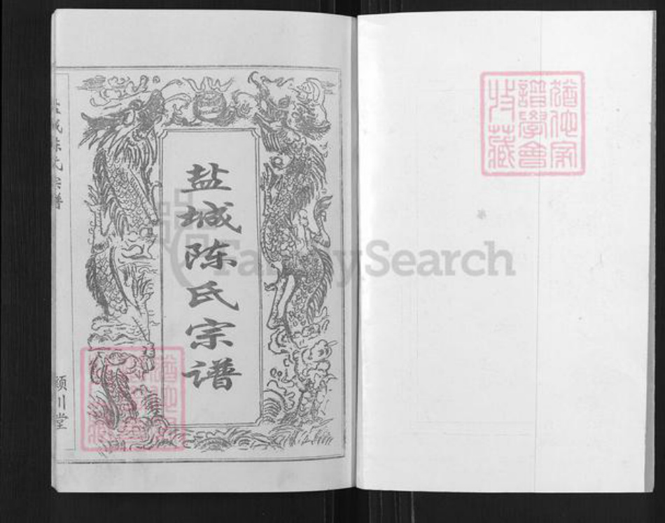 江苏省盐城市建湖县陈氏颖川堂族谱-盐城陈氏宗谱.pdf电子版插图1