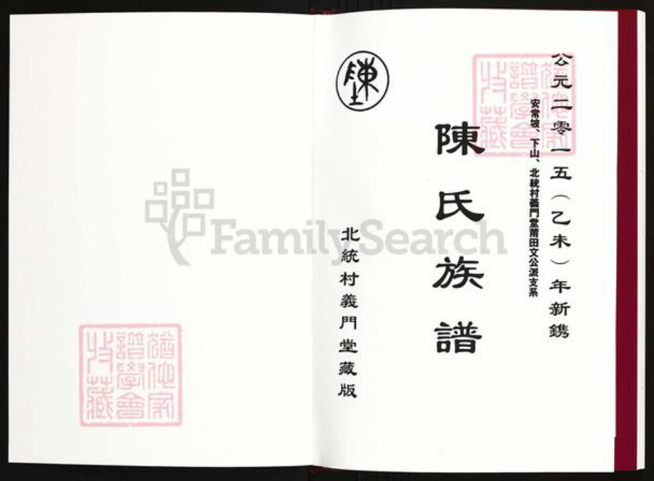 海南省澄迈县陈氏族谱-陈氏族谱.安常坡、下山、北统村义门堂莆田文公派支系.pdf电子版插图1