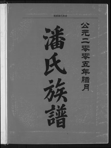 福建潘氏族谱-桃源潘氏族谱.pdf电子版插图1