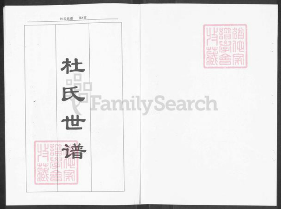 山东省淄博市淄川区杜氏族谱-杜氏世谱.pdf电子版插图1