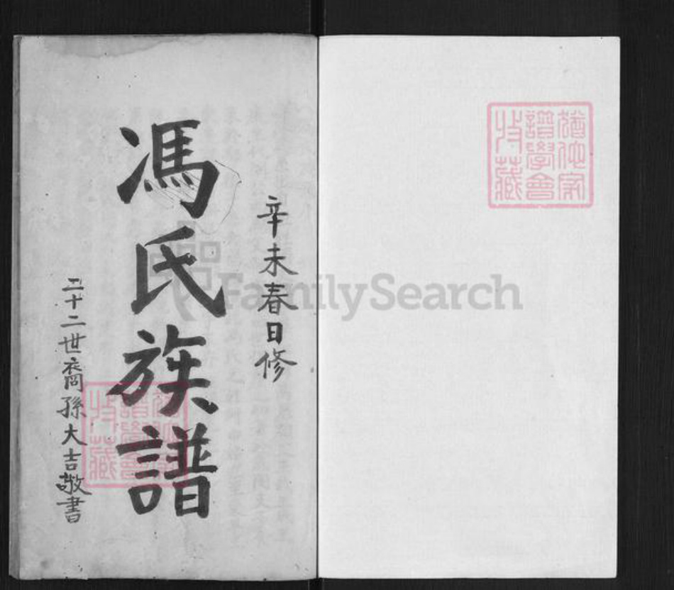 四川省成都市冯氏族谱-冯氏族谱.pdf电子版插图1