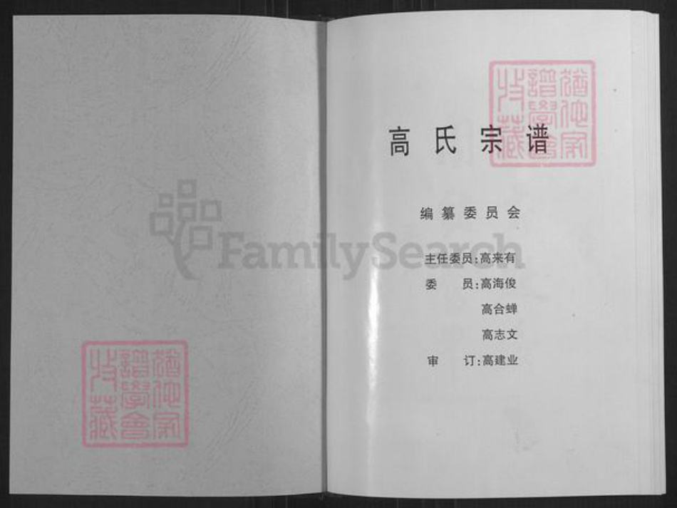 山西省忻州市定襄县神山乡高氏族谱-高氏宗谱.pdf电子版插图1