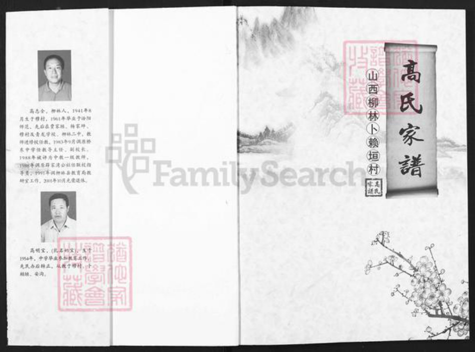 山西省吕梁市柳林县穆村镇高氏族谱-高氏家谱.pdf电子版插图1