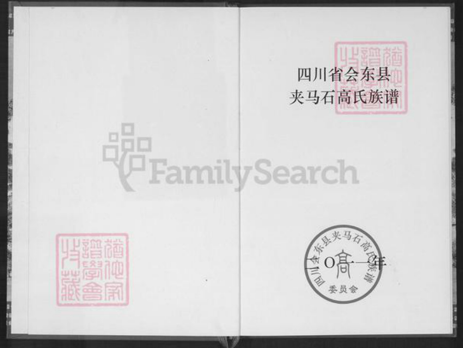 四川省凉山彜族自治州会东县堵格镇高氏族谱-夹马石高氏族谱.pdf电子版插图1