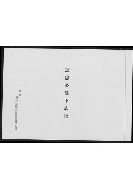 福建王氏族谱-[王氏]巡忠公派下族谱.pdf电子版插图1