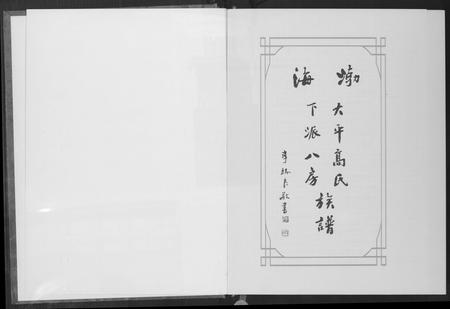 福建高氏族谱-大平高氏下派八房族谱.pdf电子版插图2