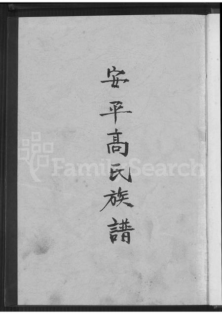 福建高氏族谱-安平高氏族谱.pdf电子版插图2