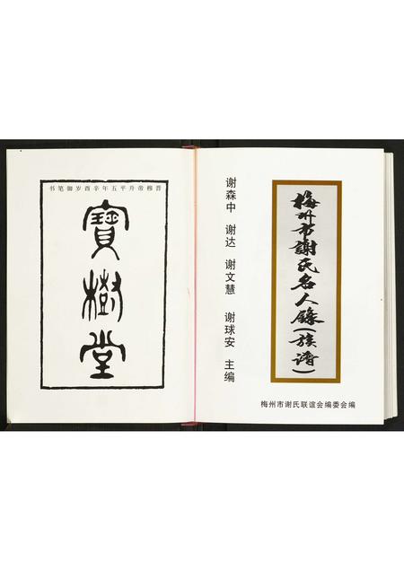广东谢氏族谱-梅州市谢氏名人录.pdf电子版插图2