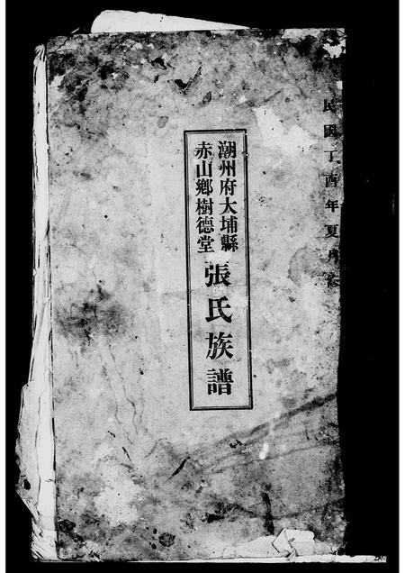 广东张氏族谱-潮州府大埔县赤山乡树德堂张氏族谱.pdf电子版插图2