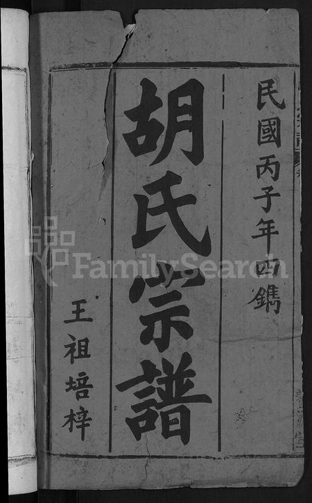 安徽胡氏族谱-胡氏宗谱 [17卷首2卷].pdf电子版插图2